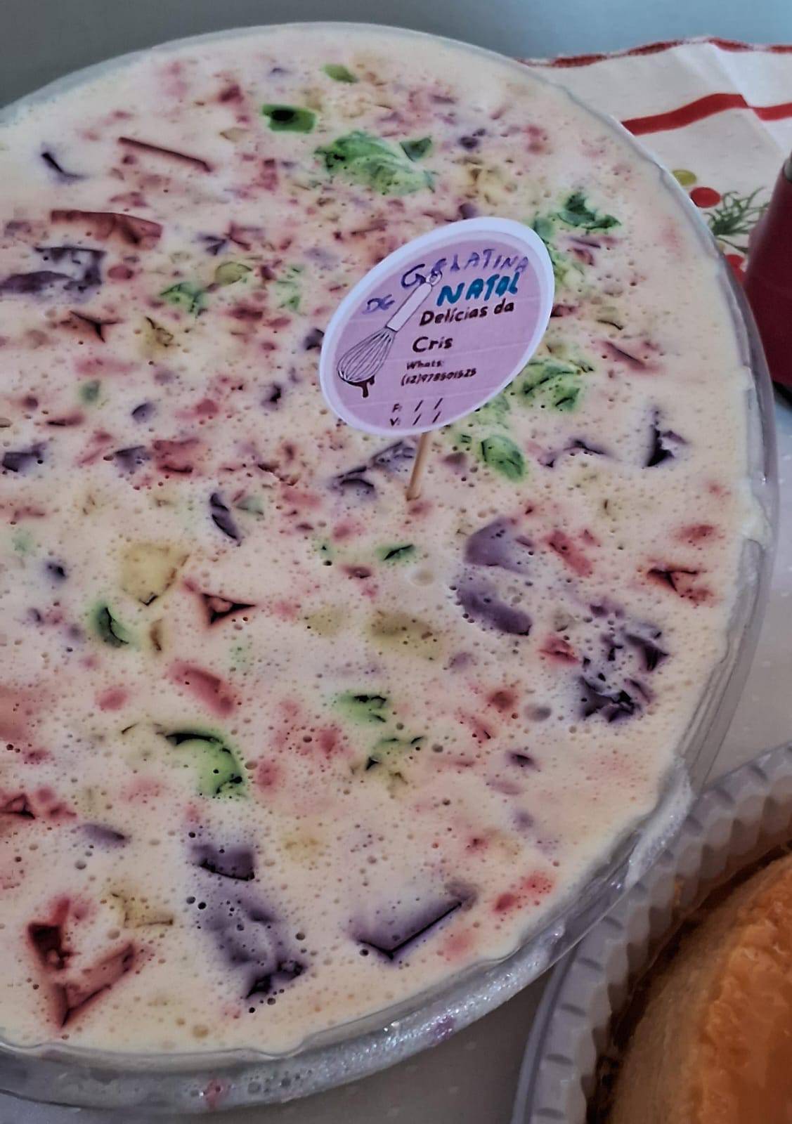 Gelatina de Natal Colorida